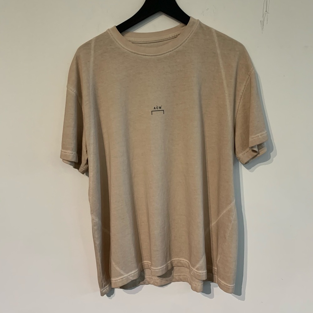 A Cold Wall Overlock T-Shirt - Taupe